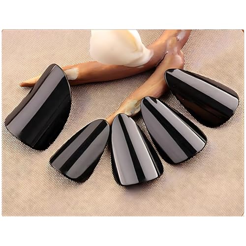 MUYIYANG Nylon Material Chinese Lute Finger Picks Macaron Color Nail Picks Pipa Practice Tools Set with a adhesive tape