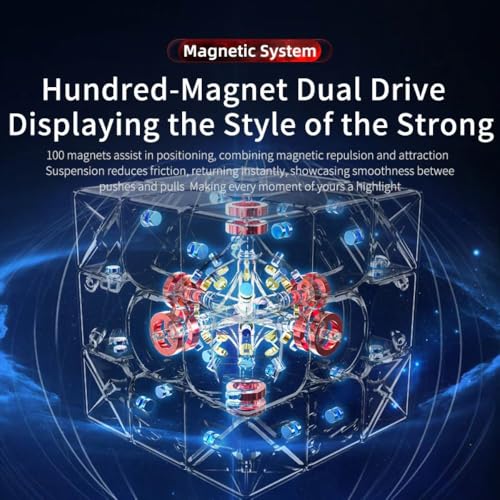 Image of MoYu WeiLong WR M 3x3 V10 Magnetic Speed Cube | 20-Magnet Ball-Core, UV Coated Finish & Auto-Alignment 3.0 | Dual Adjustment System Professional 3x3 Puzzle