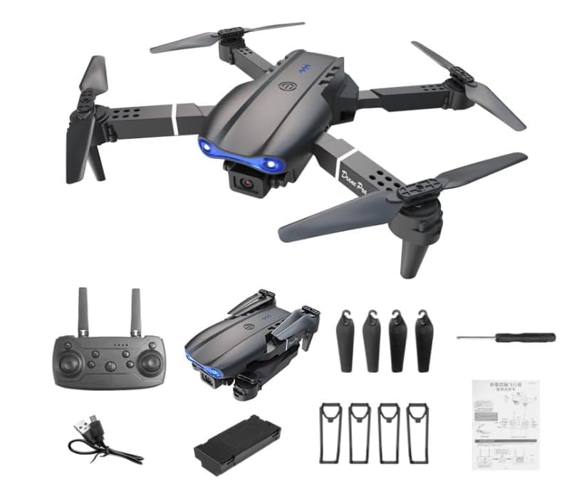 E88 Pro Drone 4k hd Cheap and Long Minutes Flying Mini Drone Drone 4k Gps 10km Control Distance Multicolor