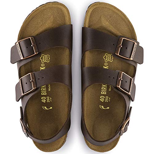 Image of Birkenstock Milano Men's Sandals, Brown, 41