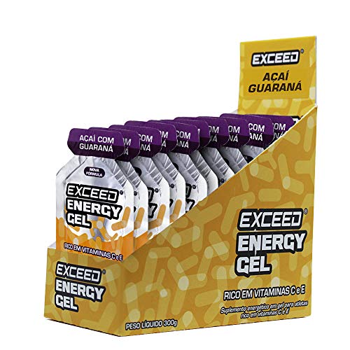 Gel de Carboidrato Exceed Energy Gel Açaí/Guaraná Caixa com 10 Unidades