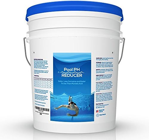 pH Down | Pool & Hot Tub Spa pH Reducer | pH decreaser | Sodium Bisulfate | 25 lb Pail