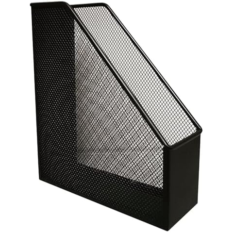 Q-CONNECT Black Metal Magazine File Rack Cover