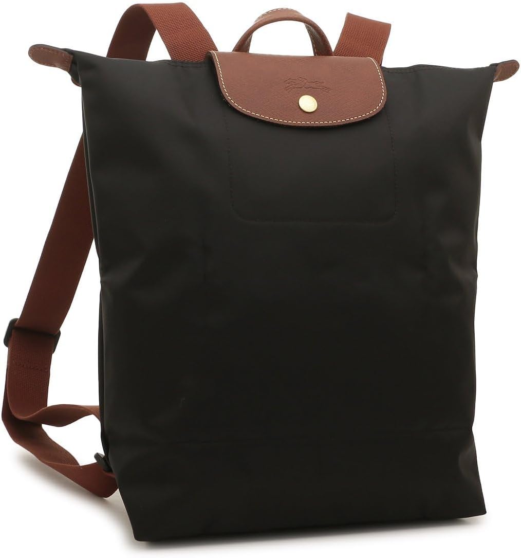 Longchamp10284 089 001 A4女性用バックパック、オリジナルブラック、ブラック