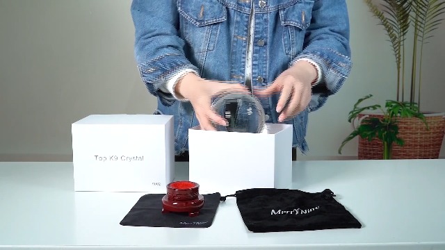 Amazon.co.jp: MerryNine リスタルボール 110mm 無色透明 水晶玉