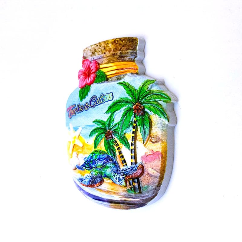 Imán Decorativo Pineapple de Playa Tropical 4 pulgadas miniatura 2