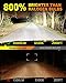 Termitor 9005 9006 Bulbs, 800% Super Bright, HB3 HB4 Fog Bulb 1:1 Mini Halogen Size, 10-Year Extended Lifespan with Cooling Fan, 6000K White Canbus Ready, Plug-N-Play, Pack of 4