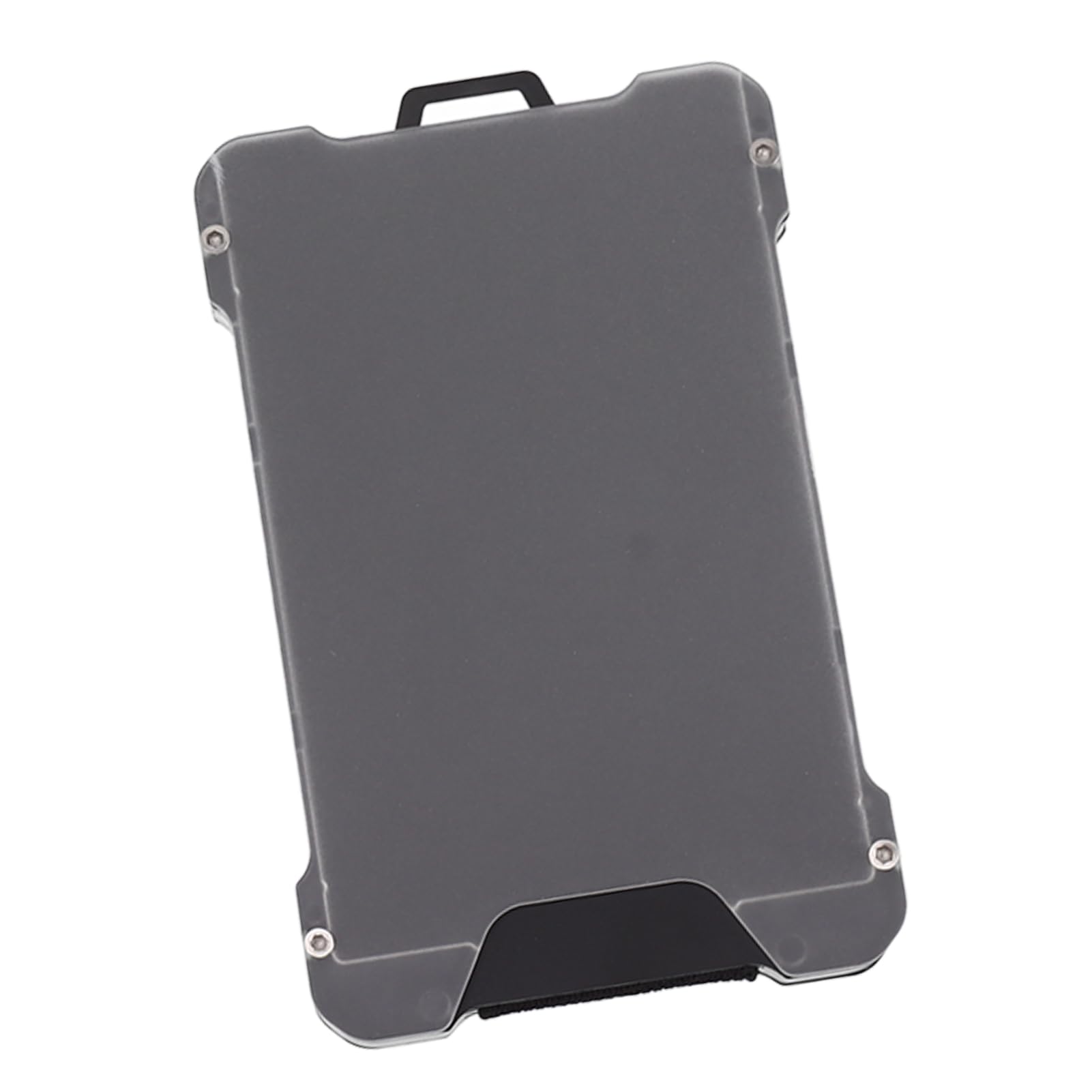 Slim Aluminum Alloy Wallet and Card Holder: Badge Holder Wallet with Blocking and AntiDemagnetization Features for C Lete Security (Silver)