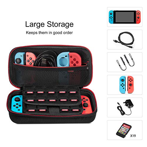 image for Carrying Case for Nintendo Switch with 2 Pack Screen Protector, Younik