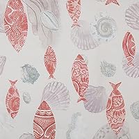 Tessuto Stampato Kt KILOtela Half Panama Cotone Biologico - Cerimonia Del Tè - 100x280 Cm