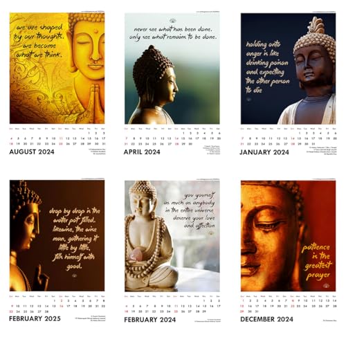Image of Tallenge - Wisdom of Buddha - 2026 Desk Calendar - 6 x 9 Inches for Home & Office (Paper, Desk Calendar)