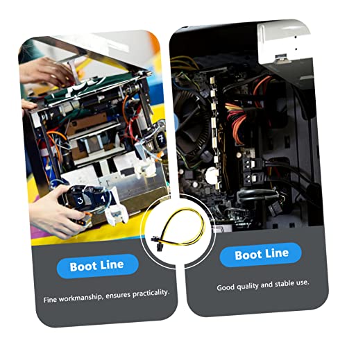 Cable adaptador de alimentación gráfica pin macho macho con extensión segura GPU 5