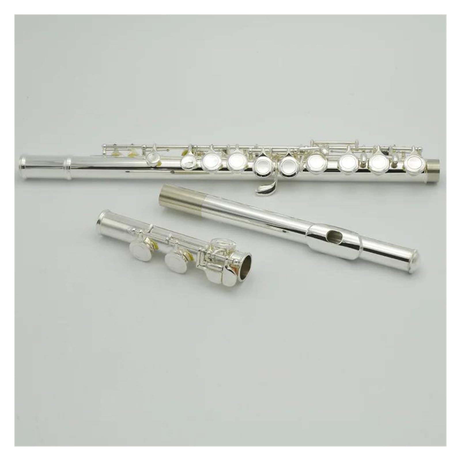 Flauto Scuola professionale Flauto dolce 16 tasti Flauto traverso in argento Accessori per strumenti musicali Tradizionali nativi