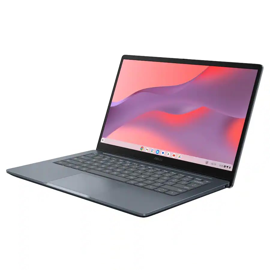 Image of ASUS Chromebook CX14, 14 inch FHD (1920 x 1080) Display, Intel Celeron N50, 4GB LPDDR5 RAM, 128GB Storage(64GB eMMC + 64GB Flash Drive), Chrome OS, Wi-Fi 6, Gray, Lightweight Laptop, TWE Accessories
