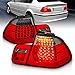 AmeriLite 4 Door L.E.D Taillights Red/Smoke 4 Pcs for BMW 3 Series E46 - Passenger and Driver Side