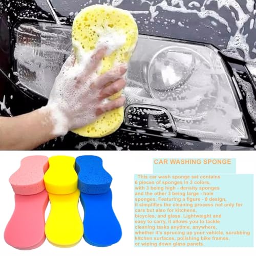 6-Pack Colorful Extra Thick Sponges
