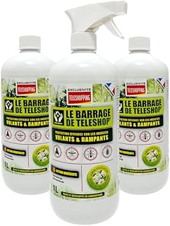 VENTEO - barrage aux insectes teleshopping - interieur & exterieur | Lot de 3 |spray fourmis - multi-insectes | anti pucerons plantes exterieur - barrage aux insectes pour Maison, jardin, piscine.