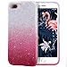 iPhone 7 plus Case Milprox Bling Luxury Glitter Pretty Cute Premium 3 Layer Hybrid Anti-Slick / Protective / Soft Slim Thin TPU unique Case for girls / women 5.5" iPhone 7 plus - Pink Silver