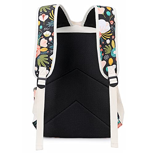Octsky-Kids-Backpack-for-Girls-Teens-Elementary-Middle-School-Bookbags-Childs-Back-to-School-Bag-with-Lunch-Box-BlackMulti-One-Size Octsky Kids Backpack for Girls Teens Elementary Middle School Bookbags Childs Back to School Bag with Lunch Box BlackMulti One Size