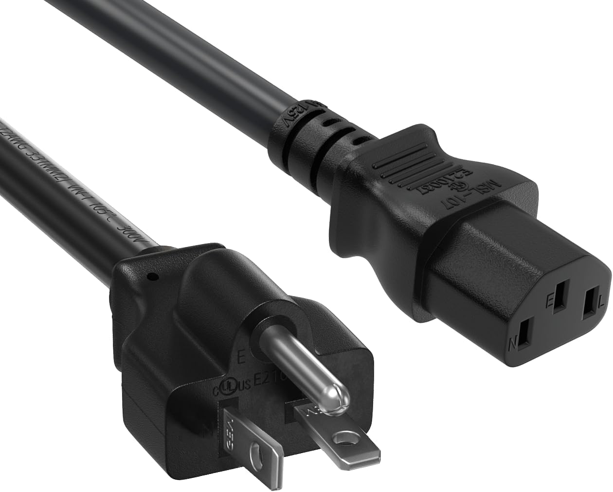 CableLeader 15ft NEMA 6-20P to C13 Heavy Duty Power Cord, 14 AWG, 15A/250V, SJT, Industral-Grade Server Cable & Mining Machine Cable, UL Listed, Black