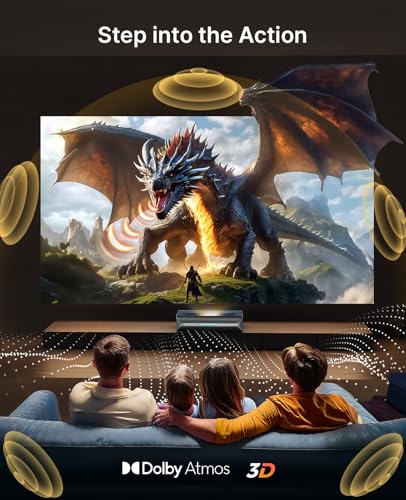 undefined NexiGo Aurora Pro MKII, 4K Tri-Color Laser UST Projector, 30000:1 Contrast Ratio, Dynamic Iris & Laser Dimming, 0.21:1 Throw Ratio, Dolby Vision & Atmos, HDR10+, 3D, 4.2ms ~ 8ms Low Latency の商品画像 5