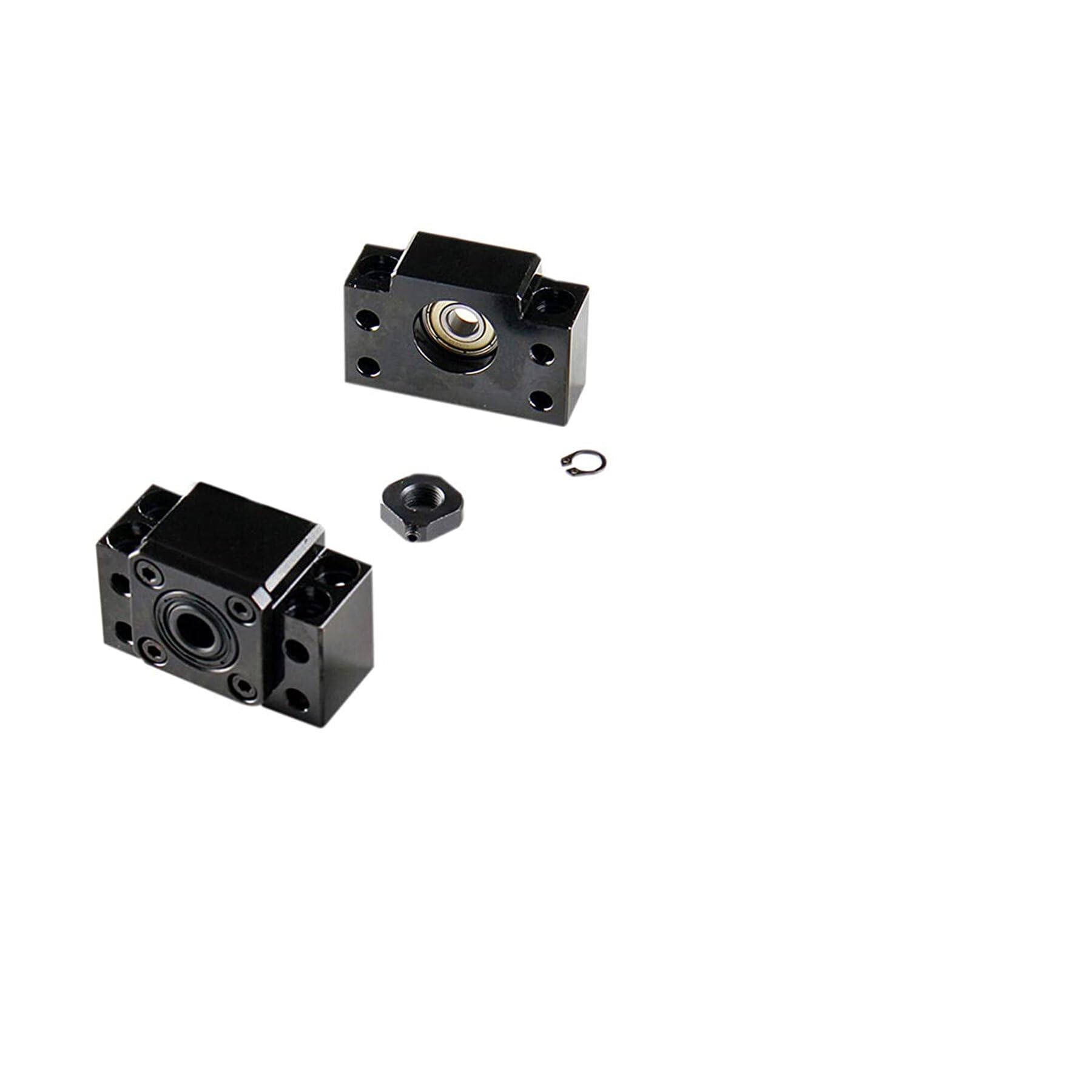 SFU1605 Vis à billes 1700 mm en acier inoxydable avec support BK12 / BF12, boîtier d'écrou DSG16H et kit d'embrayage, pièces CNC