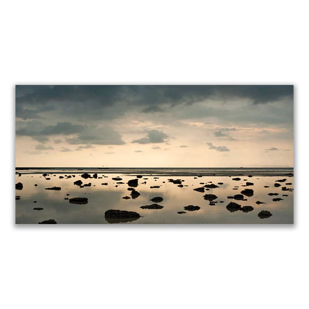 Tableau decoration deco mural moderne Tulup 120x60cm paysage d'eau plastique imprimes design
