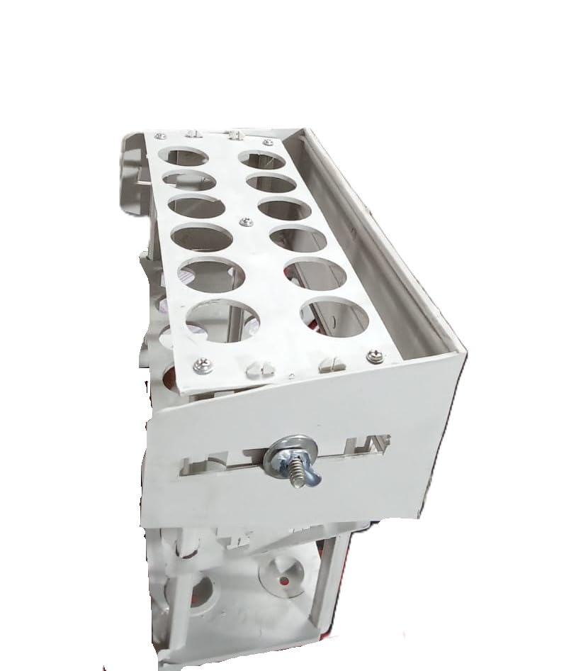 RALCO Laboratory Butyrometer Stand, 12-Hole Capacity, White Plastic and Metal Construction-image-44