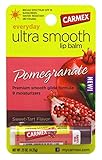 Carmex Ultra Smooth Lip Balm Stick SPF 15, Pomegranate 0.15 oz (Pack of 12)