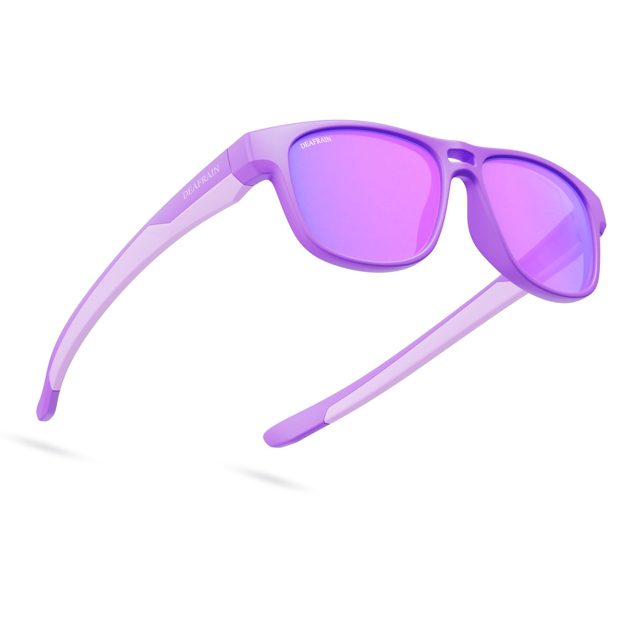 DEAFRAIN Polarized Kids Sunglasses Boys Girls Youth Sports Glasses Age 5-10