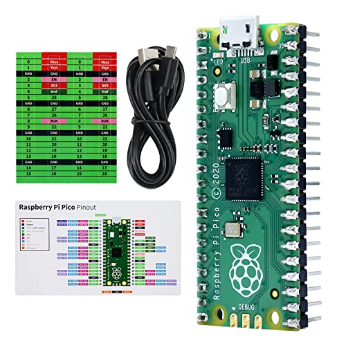 Freenove Raspberry Pi Pico (Compatible with Arduino IDE) Pre-Soldered Header, Development Board,...