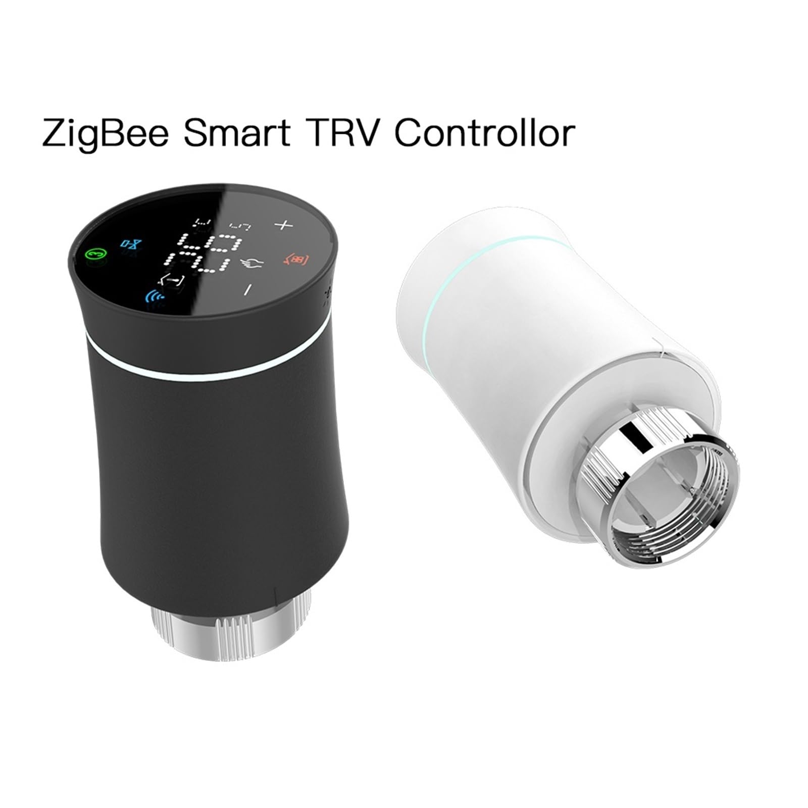 3.0 TRV Termostat Tuya Siłownik Grzejnikowy Zawór Inteligentny Programowalny Regulator Temperatury Informacja O ZgodnośCi(1Pcs Black Valve)