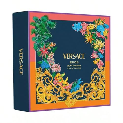 Image of Versace Eros 3- Piece Gift Set for Men, (3.4 oz Eau De Parfum Spray + 5.0 Oz Shower Gel + 0.16oz /5 Ml Eau De Parfum Spray Spray)