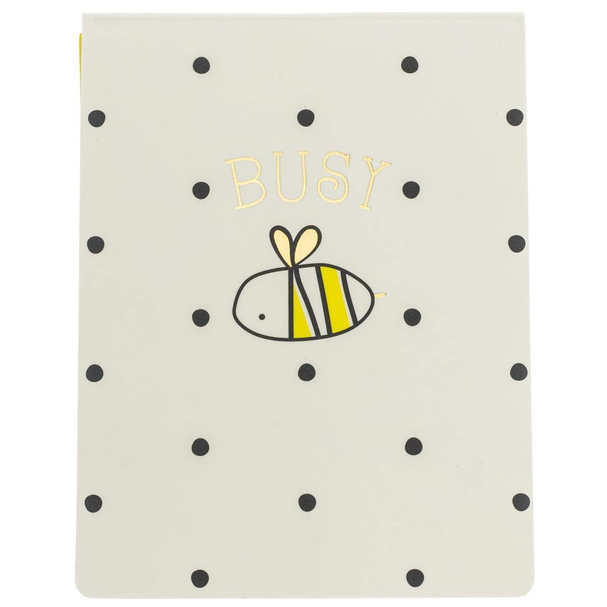 Graphique Busy Bee Pocket Notes – Pocket Notebook with Adorable "What's The Buzz" Lined Notes, Matching Magnetic Bee Case & Embellished with Gold Foil