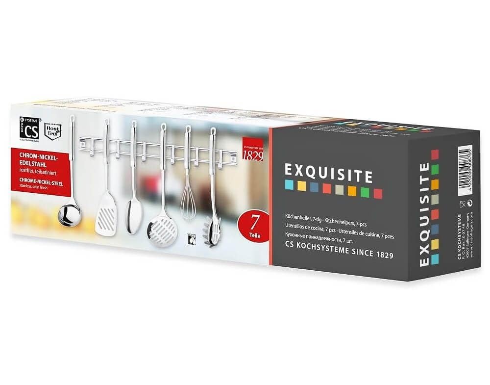 CS Kochsysteme 008765 de Cuisine, Acier Inoxydable, 7 pièces, Argent, 38 x 8,30 x 9,4 cm