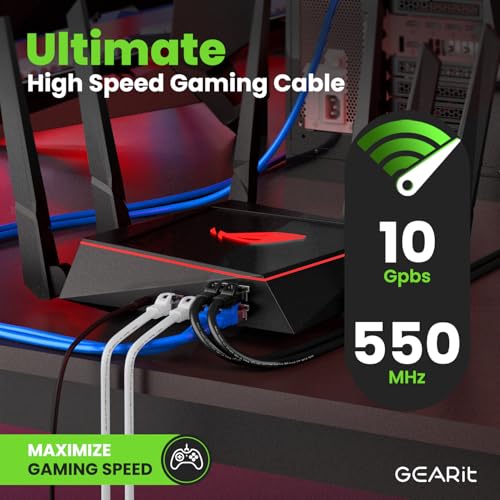 GearIT Cat6A Ethernet Cable 10Gbps Snagless Shielded SSTP, SFTP Shielded Ethernet Cable, 26AWG 4 Pair Solid Bare Copper Cat6 Cable, Cat 6 Shielded Network Cable - Image 6