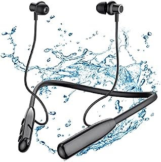 LAMA Wireless Neckband Headphones Bluetooth 5.0, Wireless Earphones with TF Card Slot, IPX5 Sport Earphones with Noise Reduction Mic, Magnetic Earphones with 25H Playtime Earbuds