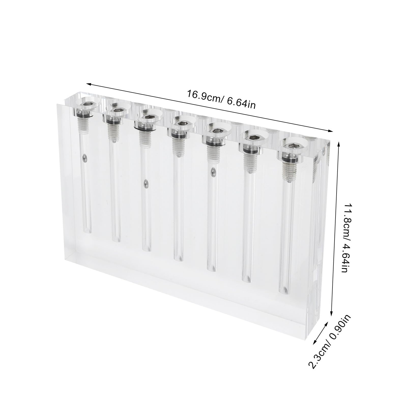 HEMOTON Kit per Analisi Olio Motore Tester Comparativo Flusso D'olio in Acrilico, 7 Fori, Strumento Diagnostica Auto per Uso Domestico e Risultati Rapidi e Affidabili
