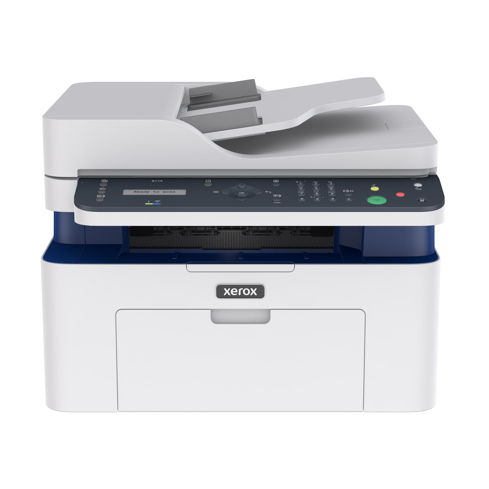 Xerox B115 Stampante Multifunzione Wireless – Laser monocromatica 4-in-1 All-in-One, stampa/scansione/copia/fax, A4, ideale per scrivania in home office e piccoli team, compatibile mobili, Wi-Fi, EU