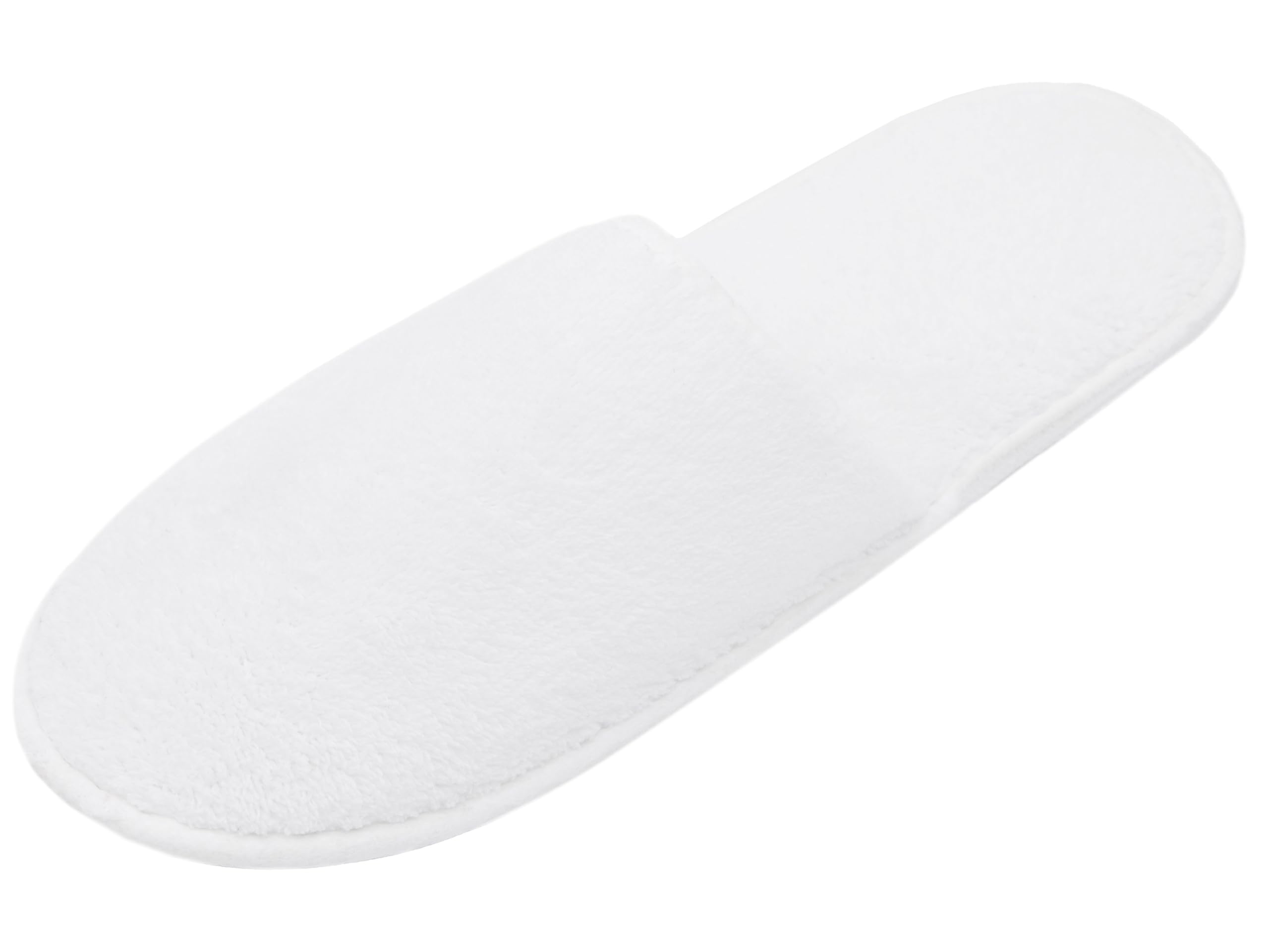 ZOLLNER 10 Paar Einwegslipper Gästehausschuh - Frottierslipper für Reise, Spa, Sauna und Zuhause - rutschhemmende Sohle - geschlossene Spitze - Einheitsgröße - Hotelqualität, 384