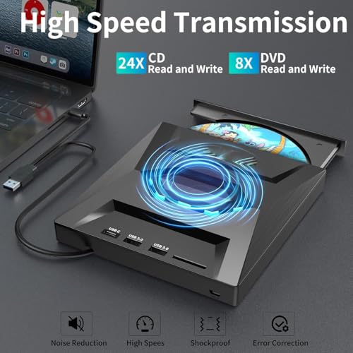 Image of NEXSA Ultra Slim 12.7mm USB 3.0 External Optical Drive Enclosure - Portable SATA CD /DVD Case for Laptop, PC, Notebook