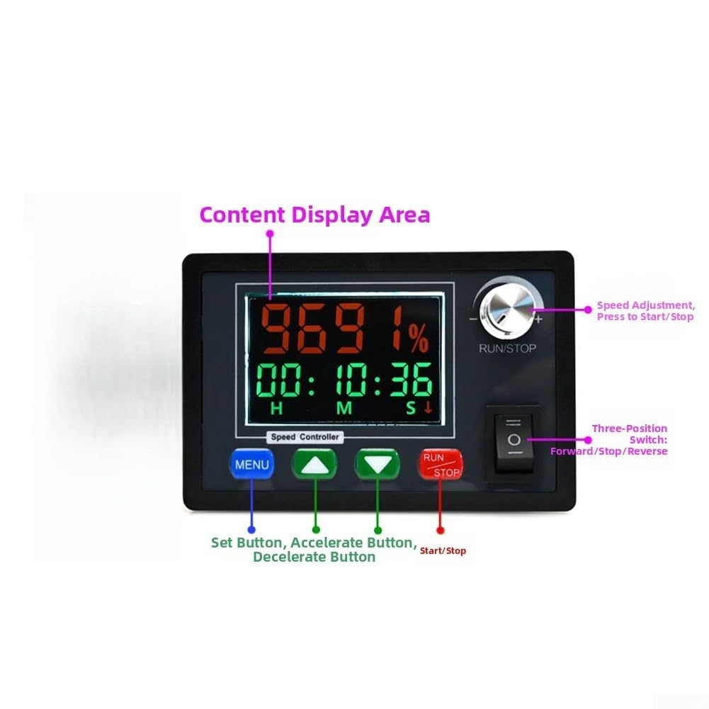 Motore a Spazzole Controller 30A Wireless Telecomando LCD