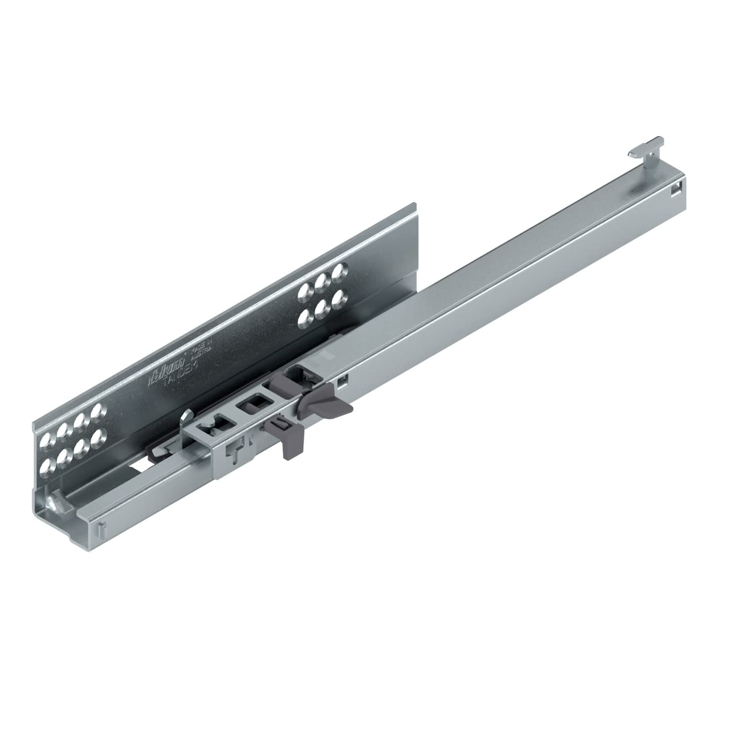 Blum Zinc Plated Single Extension Tandem Runner With Blumotion - 551H410 (Left Hand)