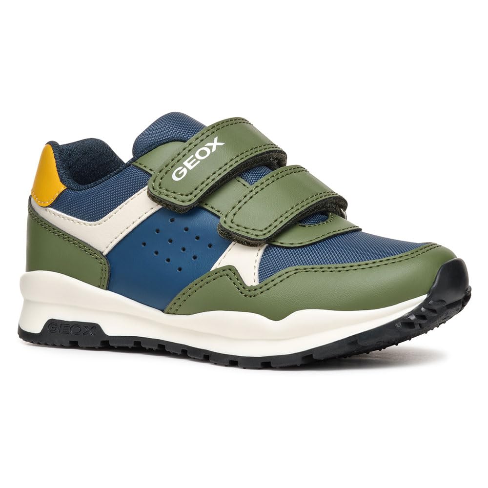 Geox Boys J Pavel Sneaker, Military Avio, 11 UK Child