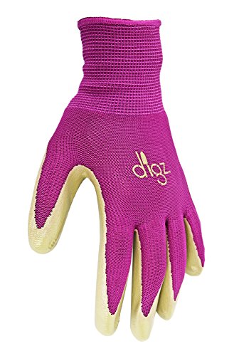 Digz Set Of 6 Long Cuff Grip Planter Women's Small Synthetic Leather Palm All Purpose Work/Garden Gloves - Comfort Fit! #TOP2