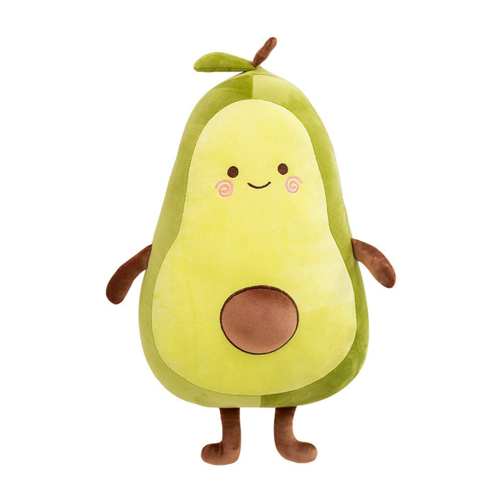Nicole Knupfer Peluche de aguacate, cojín de aguacate de peluche, regalo para niños/adultos (B-45 cm)