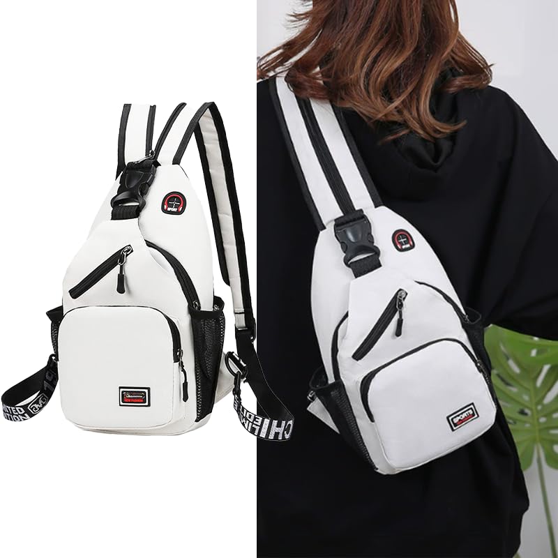 Bolso Crossbody para Mujer Ligero Multiuso Blanco miniatura 1
