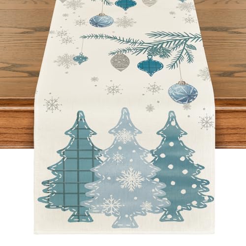 Artoid Mode Blau Bäume Weihnachtsdeko Weihnachten Tischläufer,...