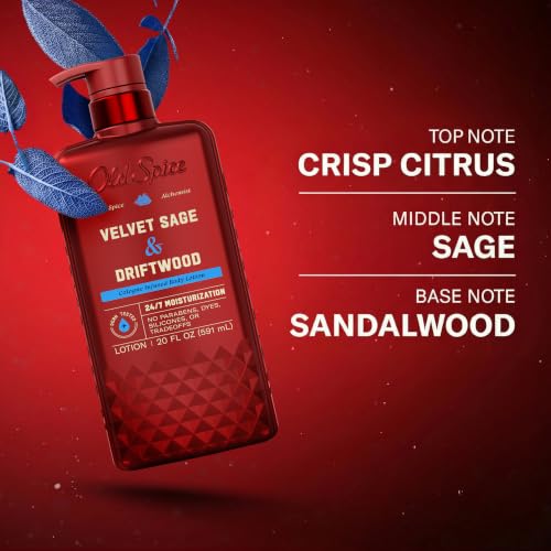 Old Spice Hand & Body Lotion for Men, Velvet Sage & Driftwood, 20 fl oz - image 6