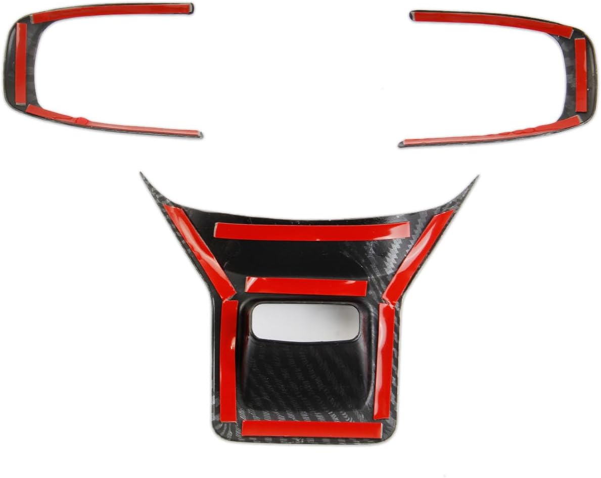 Korlot Carbon Fiber Style Interior Steering Wheel Cover Trim Accessories for KIA K5 GT GT-Line 2021-2026